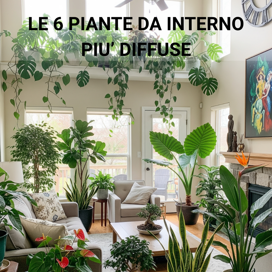 Le 6 Piante da Interno Più Amate in Italia e Come Prendersene Cura con l'Humus di Lombrico
